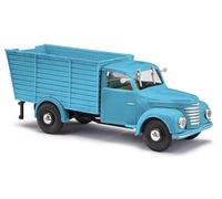 Busch 52098 - 1/87/H0 Framo V901/2 Camion Trasporto Animali, Blu - Nuovo