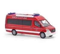 Busch 52635 - 1/87 Mercedes-Benz Sprinter più Lungo Passo Ruote Bus, Pompieri