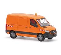 Busch 53407 - 1/87 MB Sprinter Piccolo Interasse / Tetto Piano ,Arancio Traffico