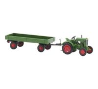 Busch 54102 H0 Macchina agricola modello Deutz F1M 414 con rimorchio agricolo