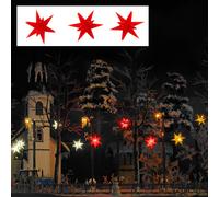 Busch H0 5416 Stelle di Natale Illuminato Rosso 3 Pezzo