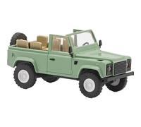 Busch 54391 H0 Auto modello Land Rover Defender 90 aperto, verde