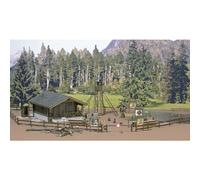 Busch 6042 H0 kit casetta della foresta con accessori