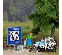 Busch 7720 Modello Diorama Per Distributore Di Latte - H0/00