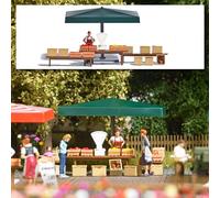 Busch 7915 - 1/87 7 H0 Action Set: Bancarella Del Mercato Verdure - Nuovo