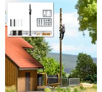 Busch 7966 a-Set : Mastkletterer Epoca 3/4, H0, Nuovo 2023