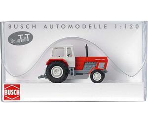BUSCH 8702 - Modellismo Ferroviario, Trattore Fortschritt, Colore: Rosso/Blu