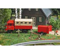 Busch - A-set: Feuerwehr Mannschaft H0 (3/21) - BU7960