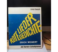 BUSCH, ERNST - BUSCH, ERNST / WEINERT, ERICH / ROTE LIEDER GEDICHTE auf Aurora-Schallplatten / 1966 / Klapp-Bildhülle mit 28 seitiger illustrierter Text-Einheftung und ORIGINAL Kunststoff-Innenhüllen / aurora # 585029 und 030 / Deutsche Pressung / 7" Vinyl Single Schallplatte