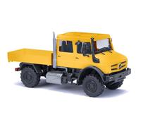 Busch H0 51080 Unimog U 5023 Doppia Cabina Gialla
