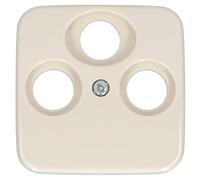 Busch-Jaeger 1743-03-212 Zentralscheibe Für Sat-Dose, Cremeweiß, Duro 2000 Si