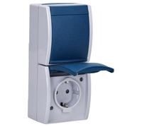 Busch-Jaeger 20-02 EBW-53 SCHUKO® Presa con protezione da contatto verticale grigio ocean® IP 44 2CKA002084A0719