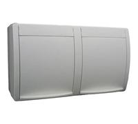 Busch-Jaeger 20/2 EW-54 Interruttore per ambienti umidi Presa doppia Superfici