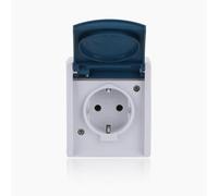 Busch-Jaeger 20EW-53 - Presa schuko con coperchio