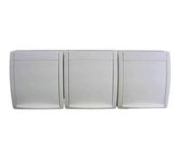 Busch-Jaeger 2300/3 EW-54 Interruttore per ambienti umidi Presa multipla a tre