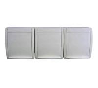 Busch-Jaeger 2300/3 EW-54 Interruttore per ambienti umidi Presa multipla a tre