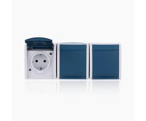 Busch-Jaeger 2300/3EW-53, Multipresa Schuko a 3 uscite 2300/3 EW-53