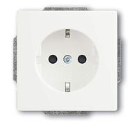 Busch-Jaeger 2300 EUCB-884 SCHUKO Steckdosen-Einsatz, future linear, Safety+, studioweiß matt (2CKA002013A5453)