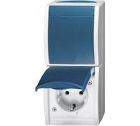 BJ 2601-6-20 EW3 - Presa schuko, interruttore a bilico di spegnimento e commutazion
