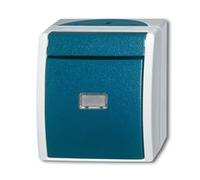 BUSCH JAEGER 2601/6 WGL-53 - 1P - Green - Grey - 250 V - 10 A - 74 mm - 55 mm