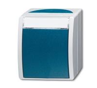 BUSCH JAEGER 2CKA001085A1611 Wechselschalter 2601/6 WN-53 ocean grau/blaugrün