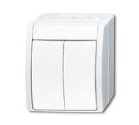 BUSCH JAEGER 2CKA001085A1621 2601/5 W-54 - 2P - White - 250 V - 10 A - 74 mm -