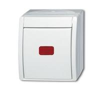 BUSCH JAEGER 2CKA001085A1622 2601/6 SKW-54 - 1P - White - 250 V - 10 A - 74 mm