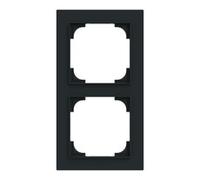 BUSCH JAEGER 2CKA001754A4848 BJ Abdeckrahmen 2-fach schwarz1722-45Mmatt Busch-a