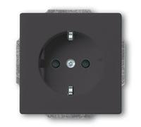 BUSCH JAEGER 2CKA002011A3801 20 EUC-81 - CEE 7/3 - Black - 250 V - 16 A - 71 mm