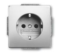 BUSCH JAEGER 2CKA002011A3850 BJ 20 EUC-866 - Steckdosen-Einsatz - edelstahl