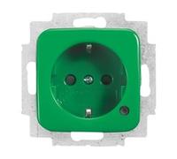 BUSCH JAEGER 2CKA002013A5466 - Type F - 2P+E - Green - Power - 250 V - 16 A