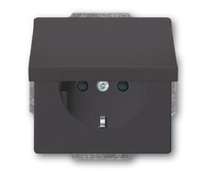 BUSCH JAEGER 2CKA002018A1486 20 EUK-81 - CEE 7/3 - 2P+E - Black - 250 V - 16 A