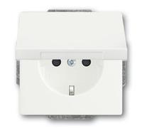 BUSCH JAEGER 2CKA002018A1494 Steckdose SCHUKO 20 EUK-884 Klappdeckel studioweiß