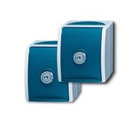 BUSCH JAEGER 2CKA002083A0816 Schuko-Steckdose 2xAP 2 gleiche Schlösser 20/20 EW