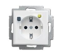 BUSCH JAEGER 2CKA003116A0663 3116-0-0663 - CEE 7/3 - Silver - White - 250 V - 1