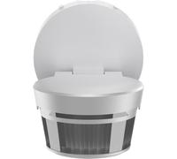 Busch-Jaeger 6251/28-133-WL Busch-Wächter® - Rilevatore di movimento senza fili a 280°, con controllo tramite app Bluetooth, montaggio flessibile, senza fili, colore: Argento