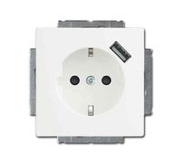 Busch-Jaeger Futura Lineare Presa Studio-Bianco Con USB - Lader Caricatore
