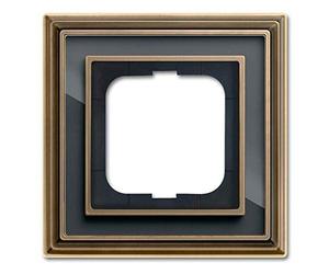 Busch-Jaeger Telaio 1 scomparto 1721-845 ms/antracite anticato Busch-Dynasty 4011395219096