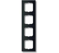 Busch-Jaeger Telaio 2CKA001754A4422 1724-885K 4 scomparti, Plastica, IP20, Nero