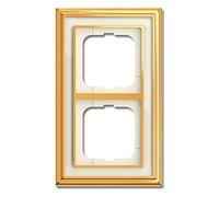 Busch-Jaeger Telaio a 2 scomparti 1722-838 ms/polo, Avorio/ws Busch-Dynasty 4011395218853