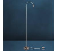 Busch Lampada da terra LED Mini, braccio flessibile, nichel, 3.000K Busch