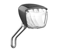 Busch & Müller Faro Anteriore Led Briq-S E per eBike 5-42 V 60 Lux Nero/Argento