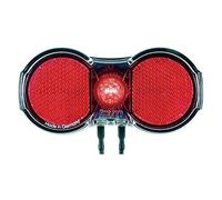 Busch & Müller Toplight Luce posteriore piatta permanente a batteria da 50 mm nero