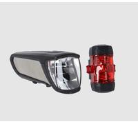 Busch & Mueller Set di luci LED a batteria Ixon Core 2/Ixxi con supporto Nero/Gr