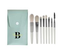 Buscini per trucco da 8 pezzi imposta il pennello per trucco A-Z iniziale personalizzato con custodia, regalo per i kit di pennello per trucco personalizzati per le donne