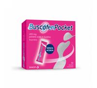 BuscofenPocket ibuprofene per dolori da ciclo 10 bustine orosolubili 400 mg