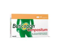 BUSCOPAN Buscopan Compositum Doppia Azione Contro Dolori Forti e Crampi Addominali, 20 Compresse Rivestite