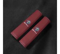 BUSDPL 2 Pezzi Cuscinetto per Cintura di Sicurezza per Auto per Alfa Romeo Stelvio/Giulia/Giulietta/Sportiva/Mito, Delicato Proteggi Cintura sulla Pelle Tenuta Sicura Copricintura