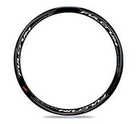 BUSEB Adesivi for Ruote di Bicicletta da Corsa Qua-ttro 40Disc Set di Ruote for Bici da Strada Adesivi Decalcomanie for Cerchioni di Biciclette Adesivi 40 Cerchi for Due Ruote (Color : White Black)