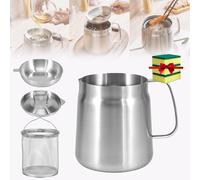Busgiuar Cuzykitchen Frying Pot,Cuzy Kitchen Frying Pot,Cuzykitchen 2 in 1 Oil Strainer Pot,2 in 1 304 Stainless Steel Multifunctional Oil Strainer Pot,Cooking Oil Container with Strainer (1.5L)